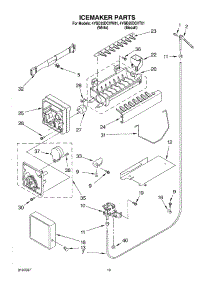 12 - Icemaker parts for Whirlpool Refrigerator 4YGD25DCHW01 from AppliancePartsPros.com