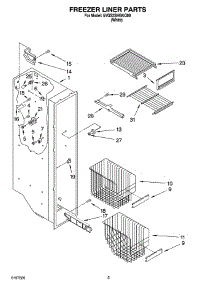04 - Freezer Liner Parts parts for Whirlpool Refrigerator 5VGS3SHGKQ00 from AppliancePartsPros.com