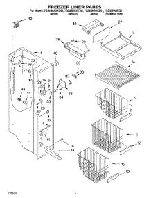 04 - Freezer Liner parts for Whirlpool Refrigerator 7GS6SHAXKT01 from AppliancePartsPros.com