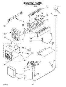 12 - Icemaker Parts, Optional Parts parts for Whirlpool Refrigerator 5VGS3SHGKQ00 from AppliancePartsPros.com