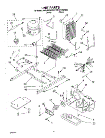10 - Unit parts for Whirlpool Refrigerator 3XES0FHQKB02 from AppliancePartsPros.com