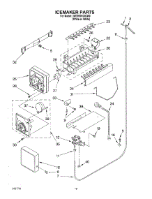 12 - Icemaker parts for Whirlpool Refrigerator 3XED5SHQKQ00 from AppliancePartsPros.com