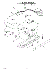 08 - Control, Optional parts for Whirlpool Refrigerator 5VED1WTKKT00 from AppliancePartsPros.com