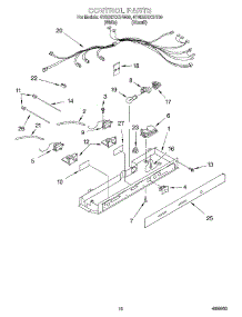 11 - Control parts for Whirlpool Refrigerator 4YGD27DCHT00 from AppliancePartsPros.com