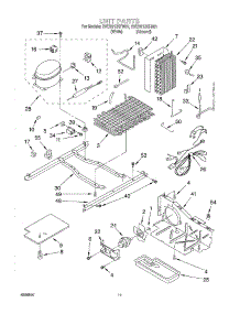 07 - Unit parts for Whirlpool Refrigerator 2VED21ZKFN01 from AppliancePartsPros.com