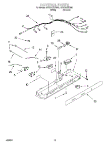 08 - Control parts for Whirlpool Refrigerator 2VED21ZKFW01 from AppliancePartsPros.com