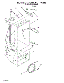 02 - Refrigerator Liner parts for Whirlpool Refrigerator 4YED22PQFN04 from AppliancePartsPros.com