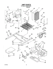 10 - Unit parts for Whirlpool Refrigerator 4YED22PQFN04 from AppliancePartsPros.com