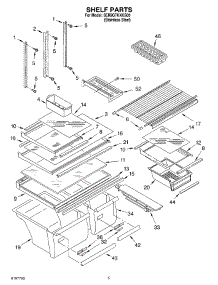 03 - Shelf parts for Whirlpool Refrigerator 6ER9GTKXKS00 from AppliancePartsPros.com