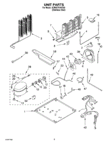 05 - Unit parts for Whirlpool Refrigerator 6ER9GTKXKS00 from AppliancePartsPros.com