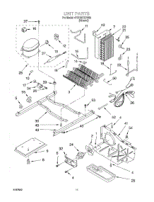 07 - Unit parts for Whirlpool Refrigerator 4YED20TKFN05 from AppliancePartsPros.com