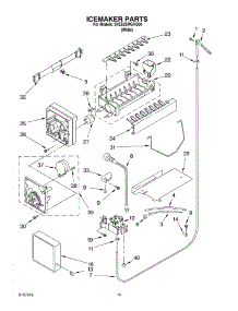 12 - Icemaker parts for Whirlpool Refrigerator 3XES2SHGKQ00 from AppliancePartsPros.com