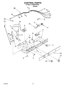 12 - Control parts for Whirlpool Refrigerator 4YED22PQFN04 from AppliancePartsPros.com