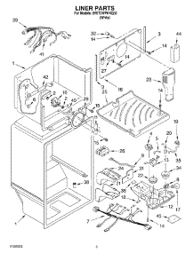 03 - Liner parts for Whirlpool Refrigerator 8VET2WPKKQ02 from AppliancePartsPros.com