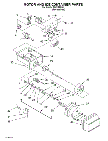 05 - Motor And Ice Container Parts parts for Whirlpool Refrigerator GD5YHEXLS01 from AppliancePartsPros.com