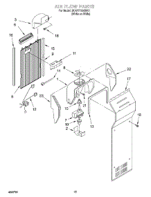 08 - Air Flow parts for Whirlpool Refrigerator 3KART730GW01 from AppliancePartsPros.com