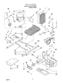 10 - Unit parts for Whirlpool Refrigerator 3KART730GW01 from AppliancePartsPros.com