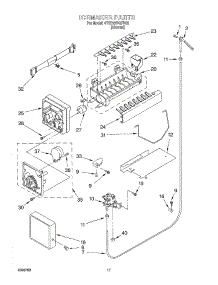 11 - Icemaker parts for Whirlpool Refrigerator 4YED22PQFN03 from AppliancePartsPros.com