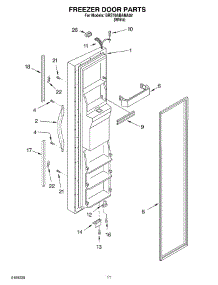 07 - Freezer Door Parts parts for Whirlpool Refrigerator BRS70ABANA02 from AppliancePartsPros.com