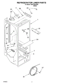 02 - Refrigerator Liner parts for Whirlpool Refrigerator 3XED7SHGKB01 from AppliancePartsPros.com
