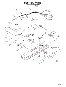 03 - Control parts for Whirlpool Refrigerator 3XED7SHGKB01 from AppliancePartsPros.com