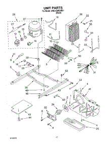 10 - Unit parts for Whirlpool Refrigerator 3XED7SHGKB01 from AppliancePartsPros.com
