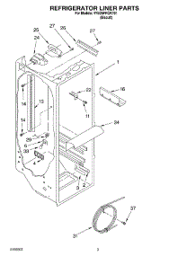 02 - Refrigerator Liner Parts parts for Whirlpool Refrigerator 4YED5FHQKT01 from AppliancePartsPros.com