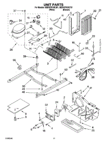 07 - Unit Parts parts for Whirlpool Refrigerator 8ED0GTKXKT01 from AppliancePartsPros.com