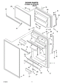 02 - Door parts for Whirlpool Refrigerator 8ET1MTKXKT02 from AppliancePartsPros.com
