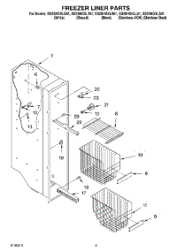 04 - Freezer Liner parts for Whirlpool Refrigerator GS2SHGXLB01 from AppliancePartsPros.com