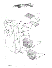04 - Freezer Liner Parts parts for Whirlpool Refrigerator GD5SHGXLT01 from AppliancePartsPros.com