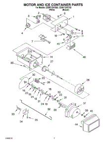 05 - Motor And Ice Container Parts parts for Whirlpool Refrigerator ED5NTQXKT02 from AppliancePartsPros.com
