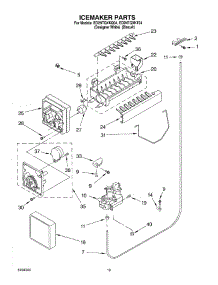12 - Ice Maker, Optional parts for Whirlpool Refrigerator ED2NTQXKT04 from AppliancePartsPros.com