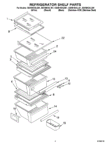03 - Refrigerator Shelf parts for Whirlpool Refrigerator GS2SHGXLQ01 from AppliancePartsPros.com