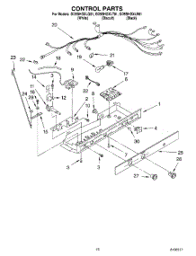 11 - Control Parts parts for Whirlpool Refrigerator GD5SHGXLQ01 from AppliancePartsPros.com
