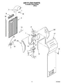04 - Air Flow parts for Whirlpool Refrigerator ED0GTKXKQ04 from AppliancePartsPros.com