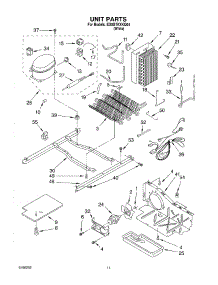 07 - Unit parts for Whirlpool Refrigerator ED0GTKXKQ04 from AppliancePartsPros.com