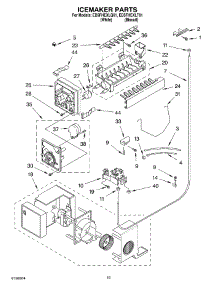 12 - Ice Maker, Optional parts for Whirlpool Refrigerator ED5FHEXLQ01 from AppliancePartsPros.com