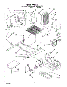 09 - Unit parts for Whirlpool Refrigerator ED2GTQXKT04 from AppliancePartsPros.com