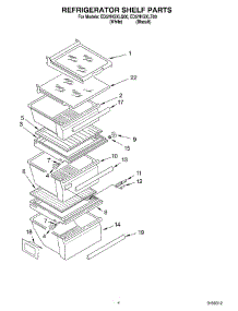 03 - Refrigerator Shelf Parts parts for Whirlpool Refrigerator ED5YHGXLT00 from AppliancePartsPros.com
