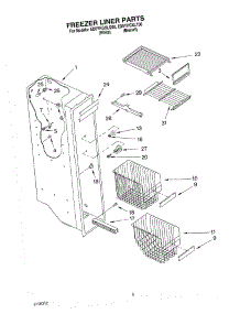 04 - Freezer Liner Parts parts for Whirlpool Refrigerator ED5YHGXLT00 from AppliancePartsPros.com