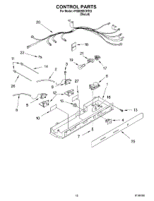 11 - Control parts for Whirlpool Refrigerator 4YGD25DCHT02 from AppliancePartsPros.com