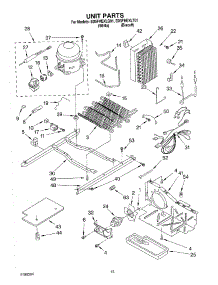 09 - Unit parts for Whirlpool Refrigerator ED5FHEXLT01 from AppliancePartsPros.com
