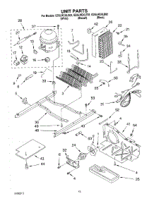 09 - Unit parts for Whirlpool Refrigerator GD5LHGXLQ02 from AppliancePartsPros.com