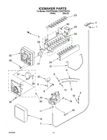 12 - Icemaker Parts, Parts Not Illustrated parts for Whirlpool Refrigerator ED5GTFXKQ02 from AppliancePartsPros.com