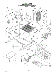 09 - Unit parts for Whirlpool Refrigerator GD5NHGXLT01 from AppliancePartsPros.com
