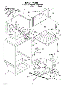 03 - Liner parts for Whirlpool Refrigerator ET1FHMXLT00 from AppliancePartsPros.com