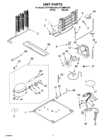 04 - Unit parts for Whirlpool Refrigerator ET1FHMXLT00 from AppliancePartsPros.com