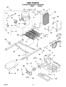 10 - Unit parts for Whirlpool Refrigerator ED2YHGXLQ01 from AppliancePartsPros.com
