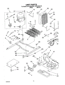 09 - Unit Parts parts for Whirlpool Refrigerator ED7FHGXKQ01 from AppliancePartsPros.com